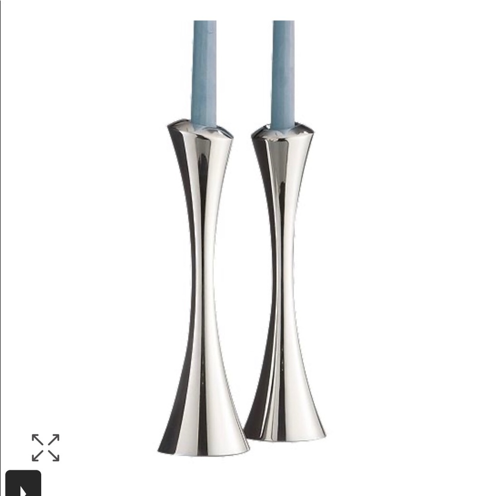 Nambe Set of 2 Aquila Candlesticks